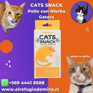 Cats snack Pollo con hierba gatera