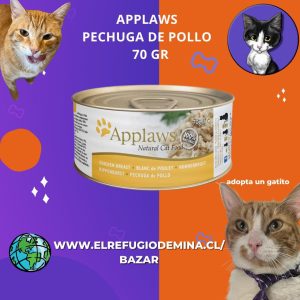 Applaws pechuga de pollo 70 gr