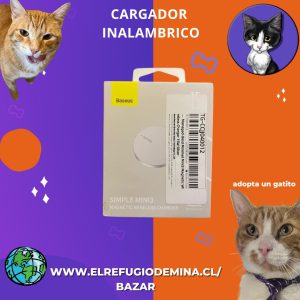 Rifa para gatitos cargador inalámbrico
