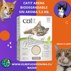 2 Catit go natural biodegradable sin aroma 5,6 kg